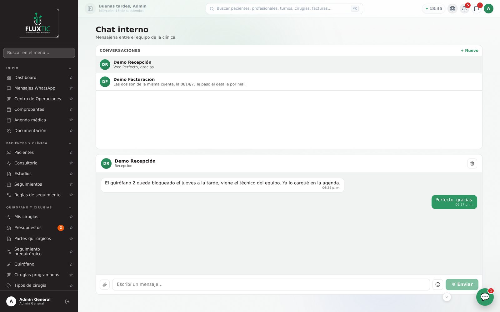 Chat interno